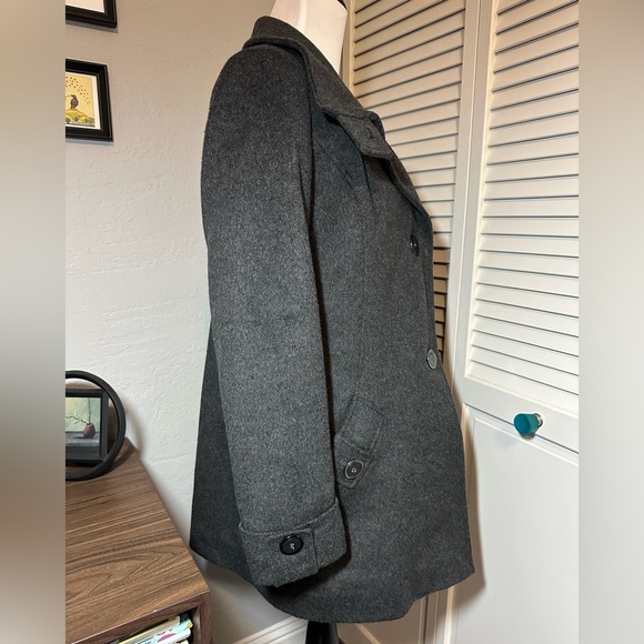 Kristen Blake Wool Jacket. Dark Gray. - Picture 4 of 10
